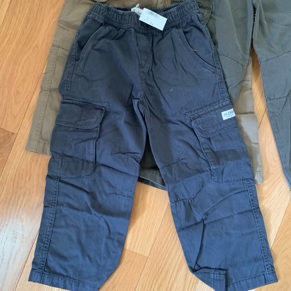 The Children's Place Kids Cargo Pants - Brown, Gray, and Black